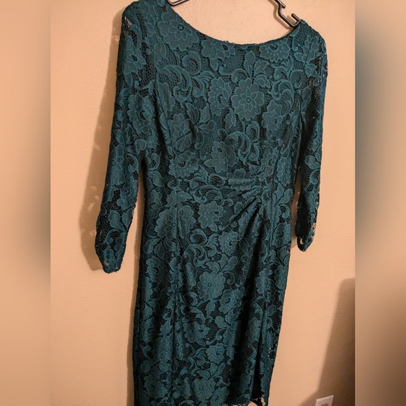 Tahari Floral Lace Dress - Picture 2 of 6